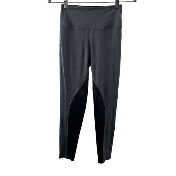SPANX Ready To Wow Riding Gray Black Ankle Leggings Waist Pull On Size S Small - Picture 1 of 7